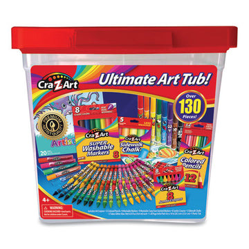 Cra-Z-Art® Ultimate Art Tub, 130 Pieces freeshipping - TVN Wholesale